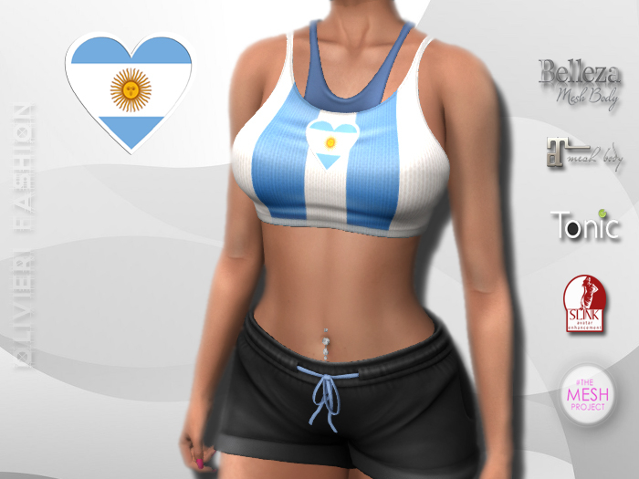 ARGENTINA - TANK TOP & SHORTS - Heart