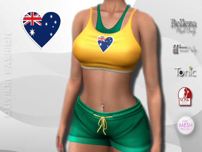 AUSTRALIA - TANK TOP & SHORTS - Heart