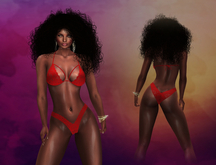 Red Lace Lingerie Set Bra MAITREYA