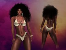 Creme Lace Lingerie Set Bra MAITREYA