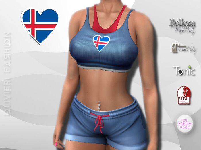 ICELAND - TANK TOP & SHORTS - Heart