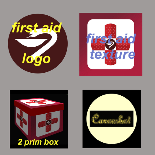 First Aid box with textures - full-perm