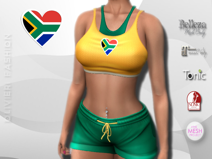 SOUTH AFRICA - TANK TOP & SHORTS - Heart