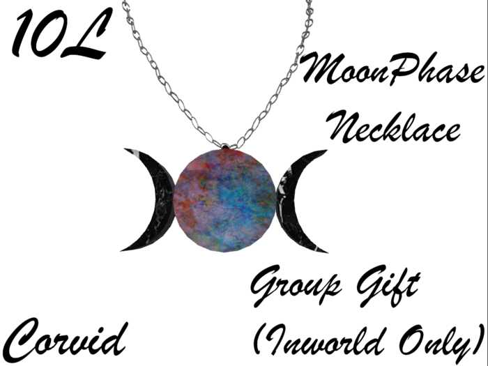 +Corvid+ MoonPhase Necklace