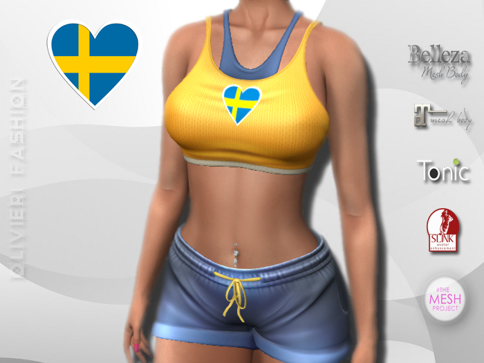SWEDEN - TANK TOP & SHORTS - Heart