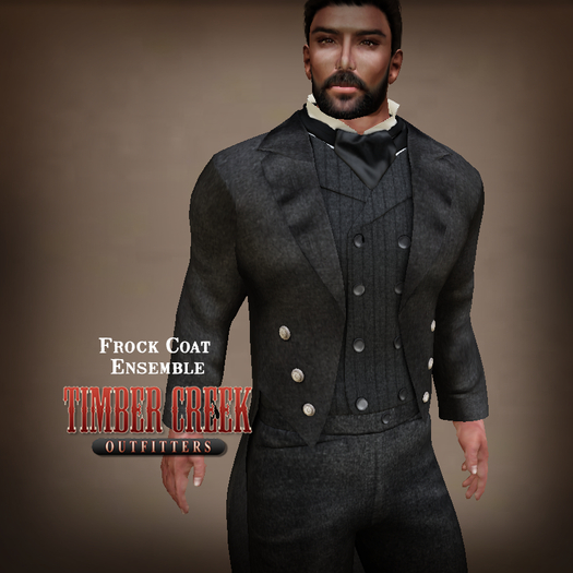 [Timber Creek] Frock Coat-Black-Boxed