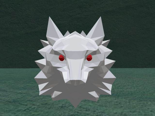 Mesh Wolf Head  - FULL PERM