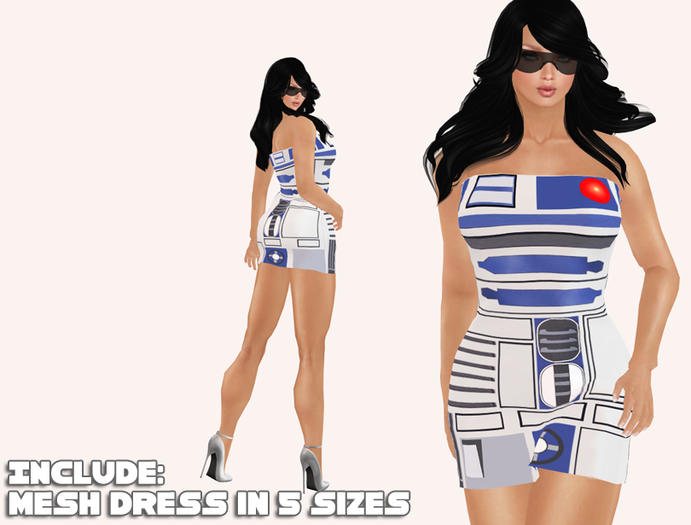 OKshop R2D2  star Dress