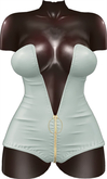 Kaithleen's Harker Linen Body Romper - Aqua