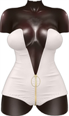 Kaithleen's Harker Linen Body Romper - White