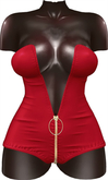 Kaithleen's Harker Linen Body Romper - Red