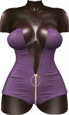Kaithleen's Harker Linen Body Romper - Purple