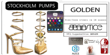 Baiastice_Stockholm Pumps-Golden