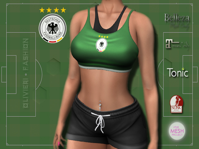 GERMANY - TANK TOP & SHORTS - GREEN