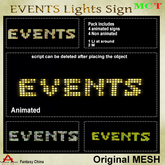 FCBTS - Mesh EVENTS Lights Sign