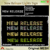 FCBTS - Mesh New Release Lights Sign