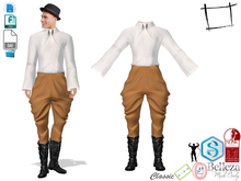Dae Obj FBX Men's Shalwar Shirt Boots Hat Outfit Slink Male, Belleza Jake, Signature Gianni, Onupup