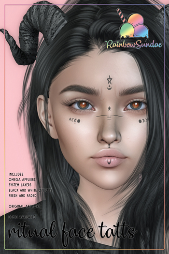 *Rainbow Sundae* Ritual Face Tatts DEMO