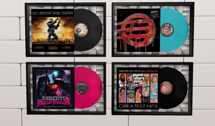 Framed vinyls Video games pack