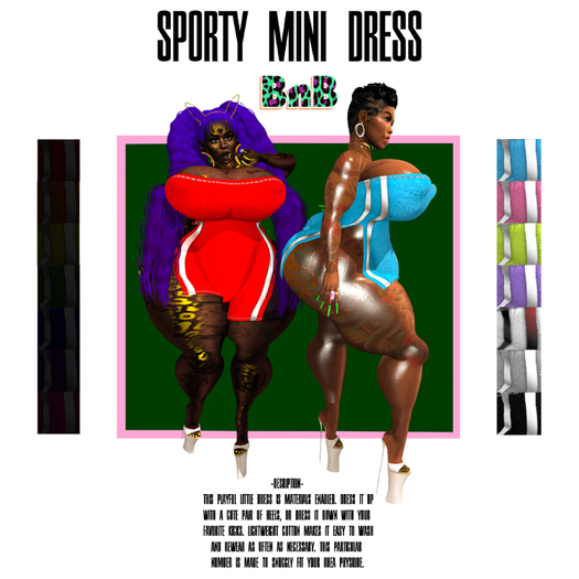 <3BnB<3 Sporty Mini Dress: Solids Pack 2 [Rhea], add me!