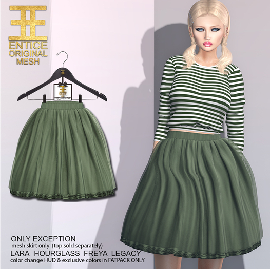 Entice - Only Exception Skirt - Drab