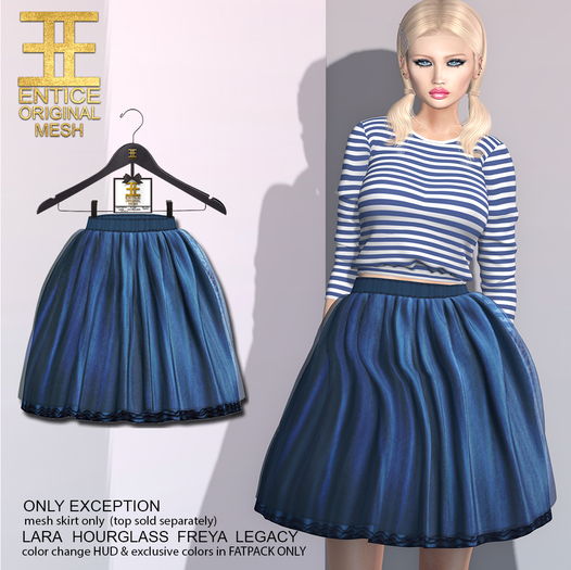Entice - Only Exception Skirt - Navy
