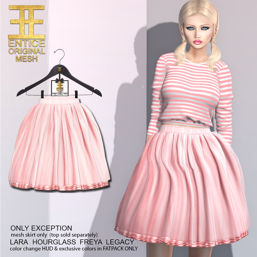 Entice - Only Exception Skirt - Pink