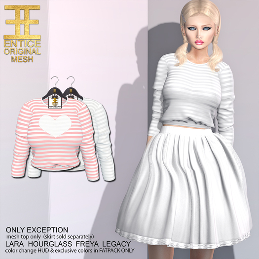 Entice - Only Exception Top - White