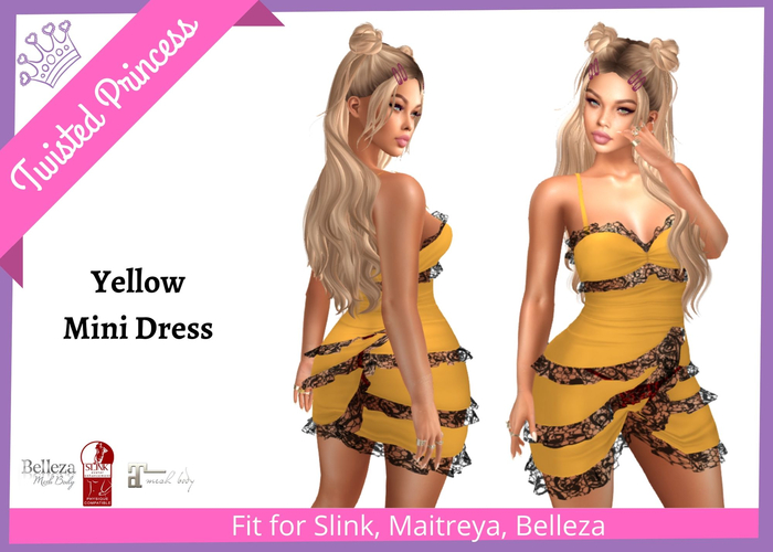 TP- Yellow Mini Dress -packer