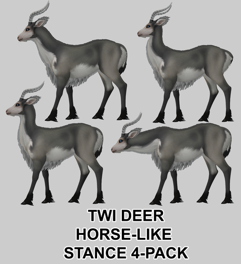Snode - TWI Deer Horse-like Stance 4-Pack