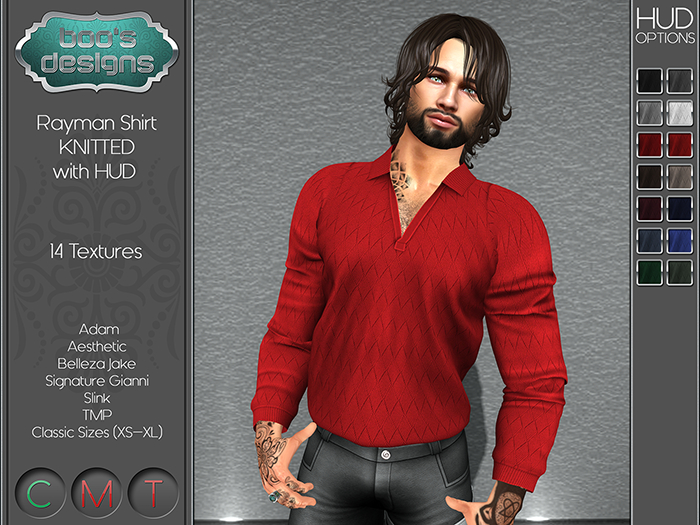 *BD* RAYMAN SHIRT WITH HUD - KNITTED [2020]