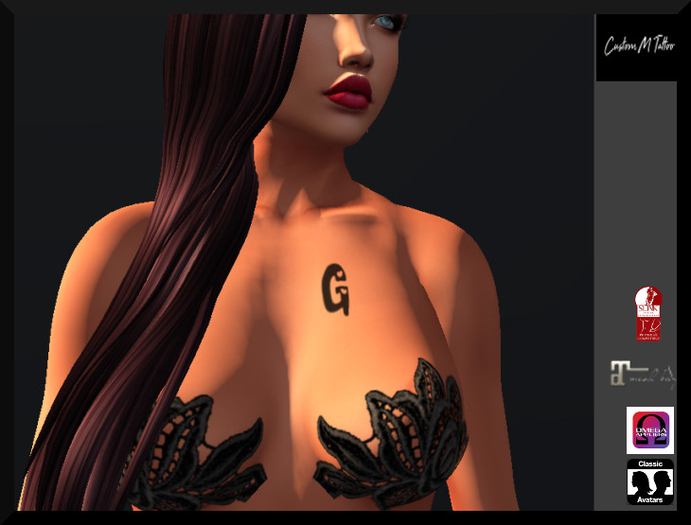 G2 heart Custom M tattoo