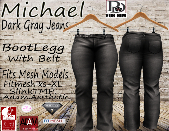 !PD-Michael Jeans Grey