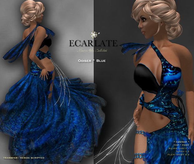 Ecarlate - Odiser - Gown Formal - Blue / Robe formelle