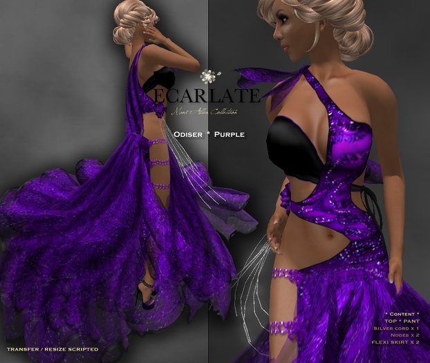 Ecarlate - Odiser - Gown Formal - Purple / Robe formelle