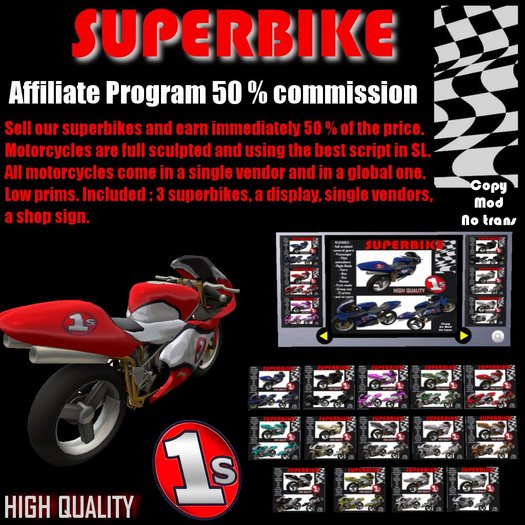 Affiliate program superbike (boxed) - motorcycle motorcycles bike bikes motorbikes motorbike moto motos