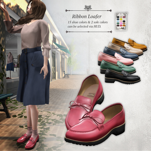 S@BBiA::Ribbon Loafers
