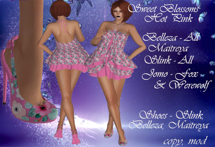Sweet Blossoms - Hot Pink