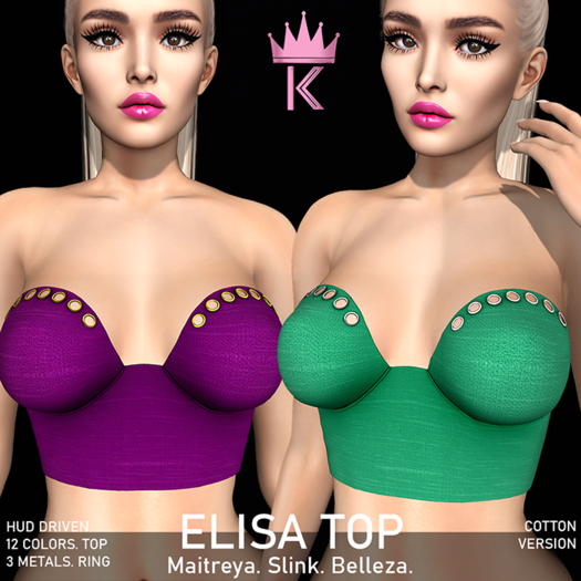 .KIMBRA. - ELISA TOP [COTTON]