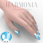 ** Harmonia Blue Bunny Nail Polish Applier Maitreya Omega