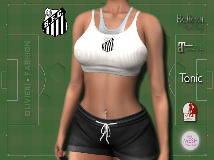 SANTOS - TANK TOP & SHORTS - WHITE