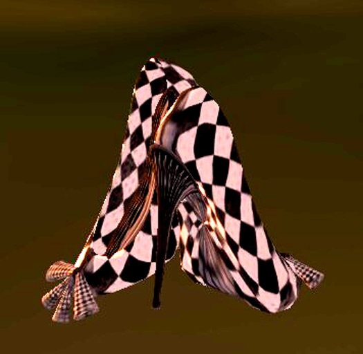 HB DESIGNS-*Midnight*Sculpted pumps ¢нє¢кєяє∂ вℓα¢к/ωнιтє