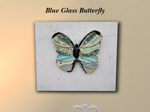 Blue Butterfly Art
