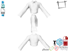 Dae Obj FBX Men's Tie Effect Loose Bell Sleeves Poet Shirt Slink Male, Belleza Jake, Signature Gianni