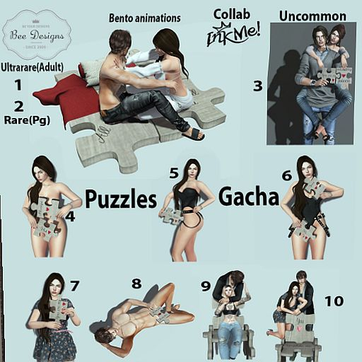 Bee / Inkme Puzzles Gacha Pose  6