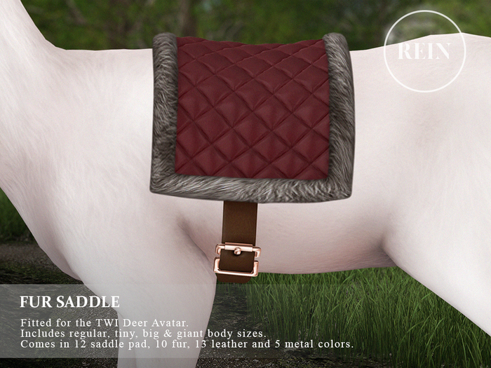 REIN - TWI Deer Fur Saddle