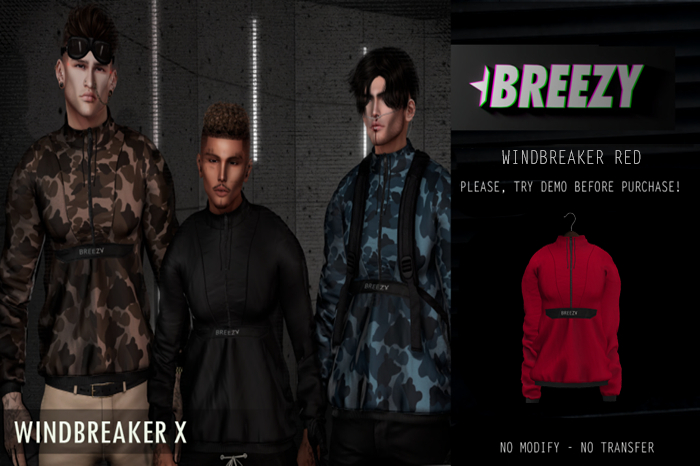 [BREEZY] - WindBreaker X Red