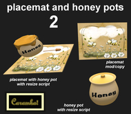 H1 - placemat and honey pots - 2