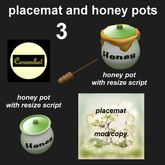 H1 - placemat and honey pots - 3