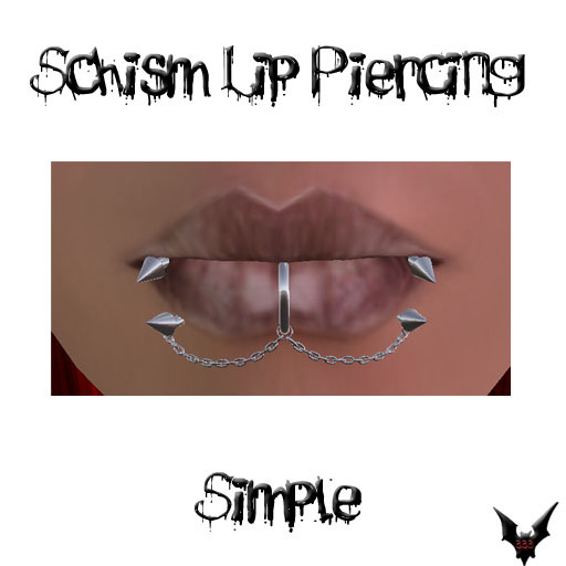 Half Evil Schism Lip Piercing- Simple (boxed)